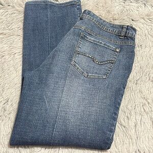 Baccini Blues Pearl & Stud Embellished Jeans